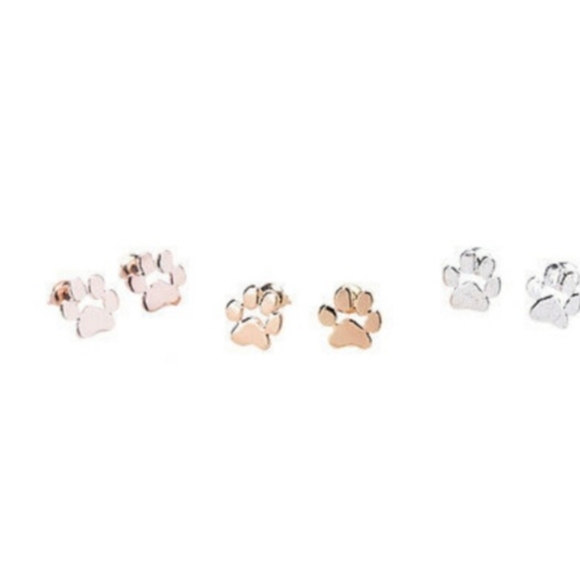 Pawprint Post Earrings - Picture 6 of 8